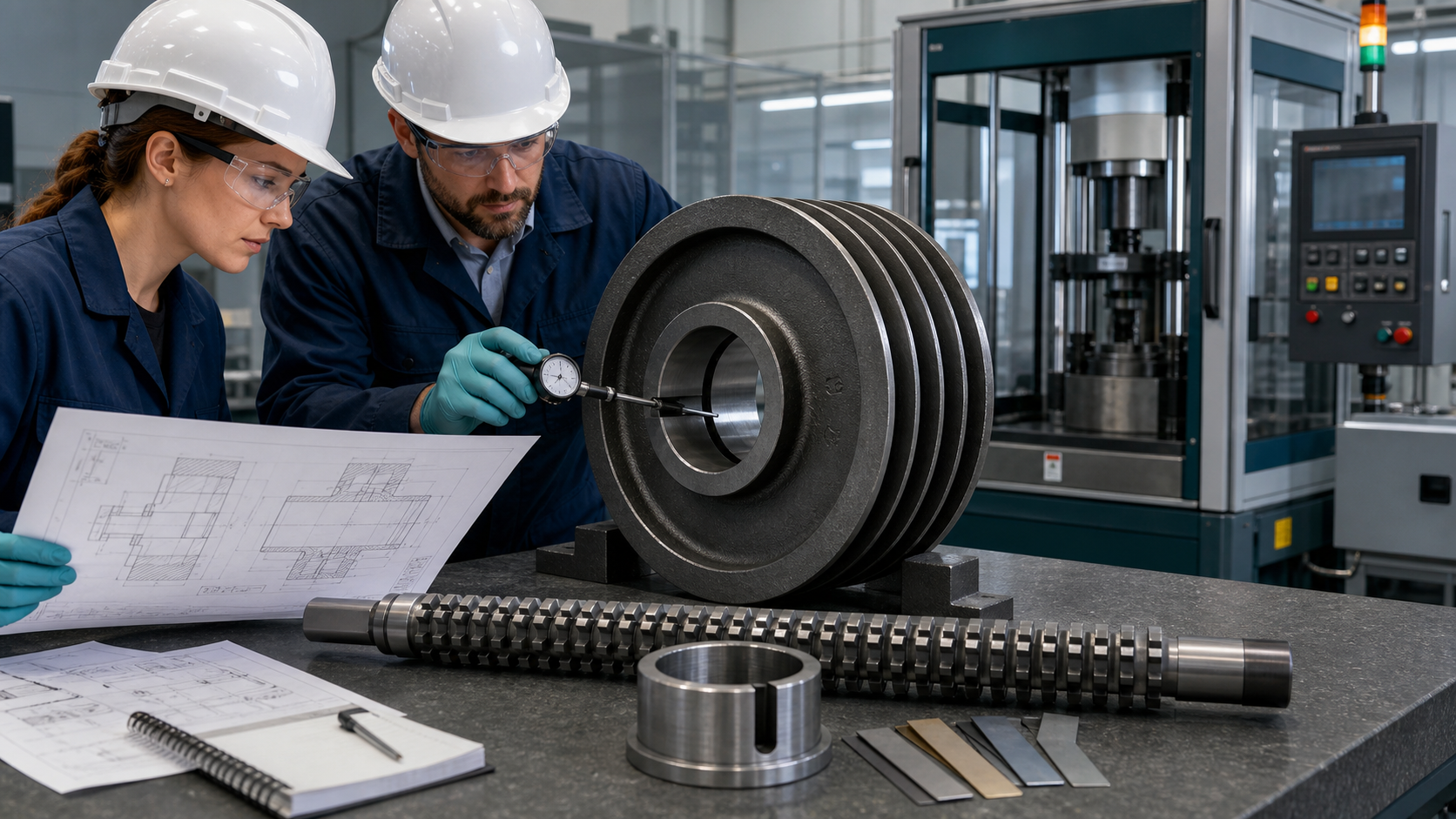 Conceptual pulley hub keyway broaching application review