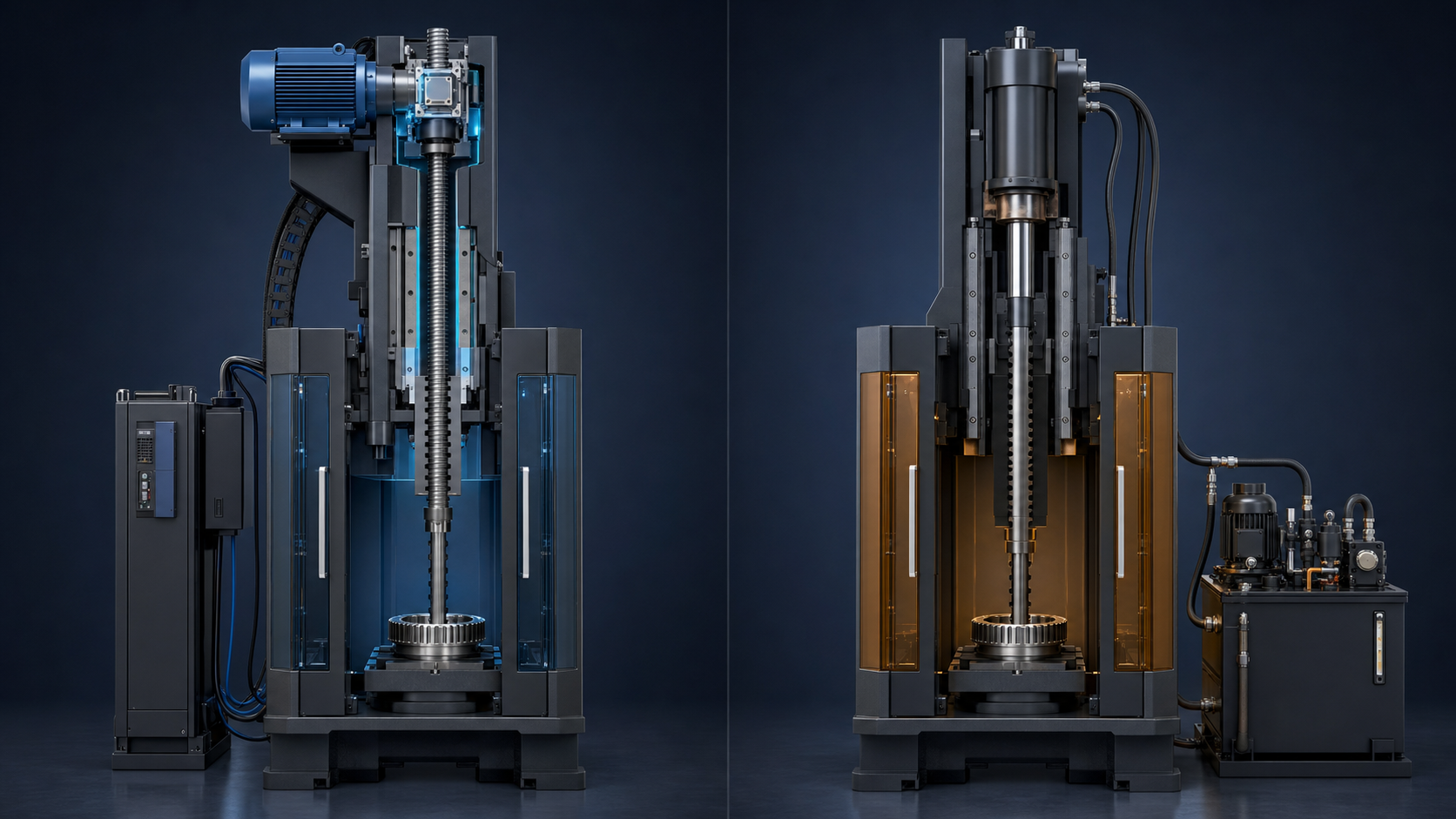 Conceptual servo and hydraulic broaching machine procurement review